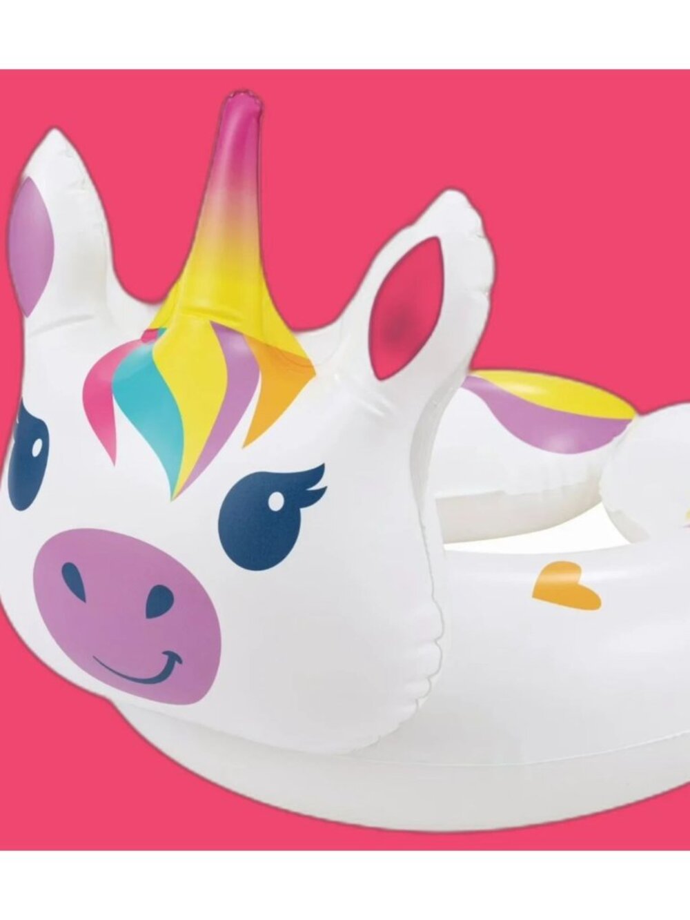 Bluescape Unicorn Split Ring Pool Float For Ages 3-6 NEW